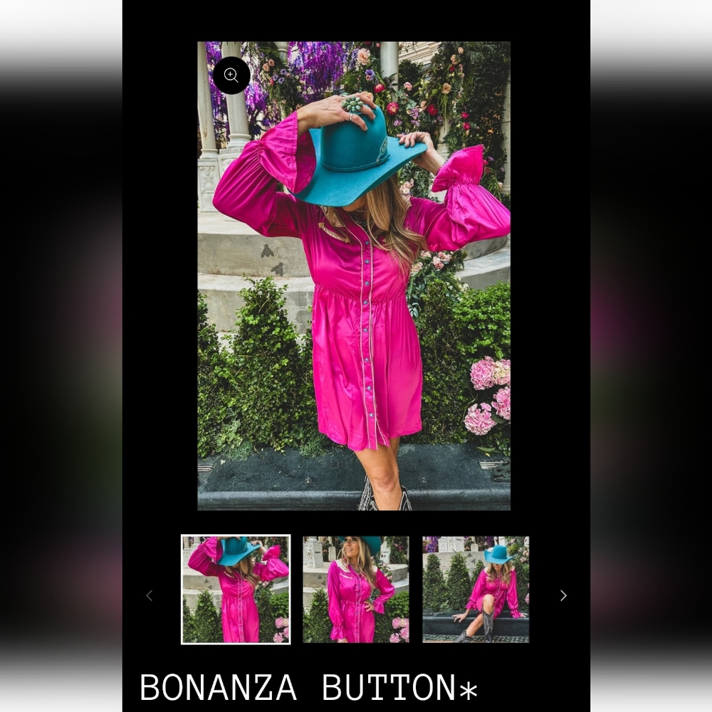 Bonanza button dress from 2fly co.